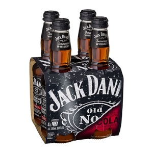 Picture of Jack Daniels & Cola 4pk Btls 330ml