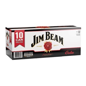 Picture of Jim Beam Bourbon &  Cola 10pk Cans 330ml