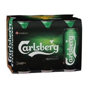 Picture of Carlsberg Lager 6pk Cans 440ml