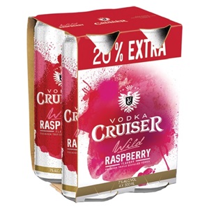 Picture of Cruiser 7% Raspberry 4pk Big Cans 300ml