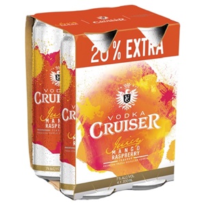 Picture of Cruiser 7% Mango Raspberry 4pk Big Cans 300ml