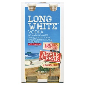 Picture of Long White Vodka Apple & Pear 4pk Bottles 320ml