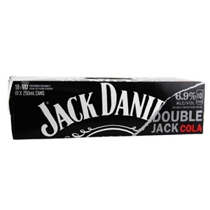 Jack Daniel's Double Jack & Cola Bottle 330mL 4 Pack