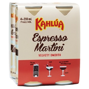 Picture of Kahlua Espresso Martini 4pk Cans 200ml