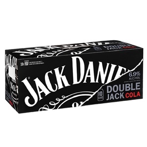 Picture of Jack Daniels Double Jack 6.9% & Cola 10pack Cans 330ml