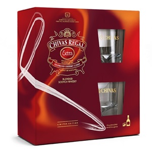 Picture of Chivas Regal Extra 13YO Sherry Cask Scotch Whisky 700ml + 2 Glasses Gift Pack