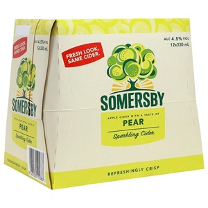 Picture of Somersby Pear Cider 4.5% 12pk Btls 330ml