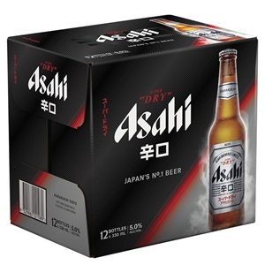 Picture of Asahi Super Dry 12pk Bottles 330ml
