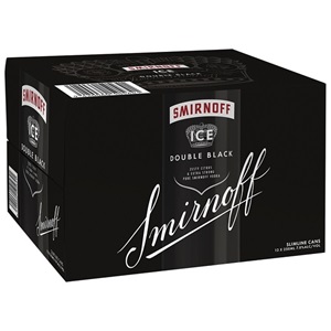 Picture of SmirnOff 7% Double  Black Ice 12pk Cans 250ml