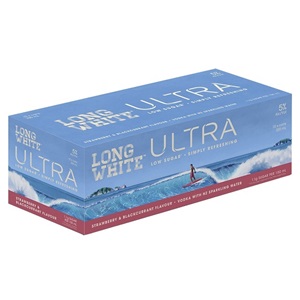 Picture of Long White Ultra Vodka Strawberry & Blackcurrent 10pk Cans 320ml
