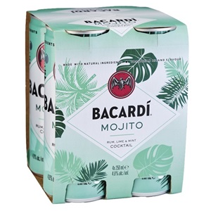 Picture of Bacardi Mojito 4pk Cans 250ml