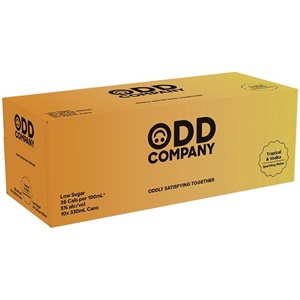 Picture of ODD Co Vodka Tropical 10pk Cans 330ml