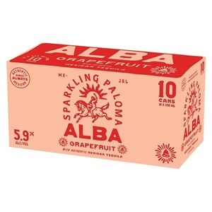 Picture of Alba Tequila Paloma 10pk Cans 250ml