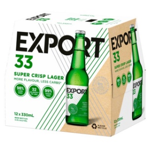 Picture of Export 33 Premium Low Carb Lager 12pk 330ml