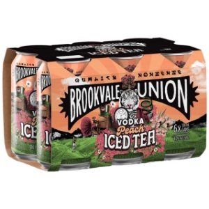 Picture of Brookvale Union Peach Ice Tea 6pk Cans 330ml