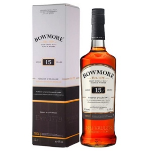 Picture of Bowmore 15YO Gold & Elegant Single Malt Scotch Whisky 1LTR