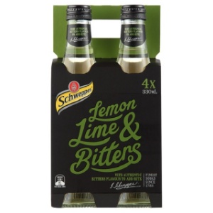 Picture of Schweppes Lemon Lime & Bitter 4pack Bottles 330ml