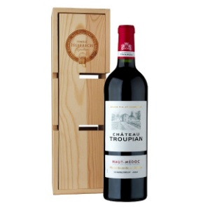 Picture of Chateau Troupian Haut-Medoc + Wine Rack Gift Box 750ml