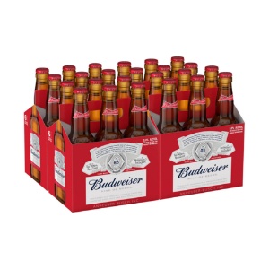 Picture of Budweiser American Beer 4x6pk Bottles 330ml