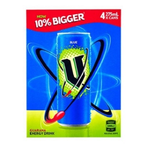 Picture of V Blue 4pk Cans 275ml