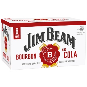 Picture of Jim Beam & Cola 6pack Cans 330ml