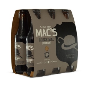 Picture of Mac's Black Craft Beer 6pack Bottles 330ml